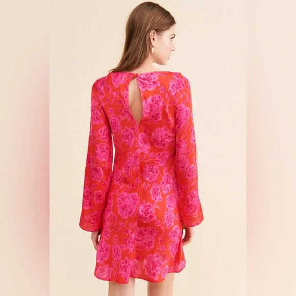 Jen’s Pirate Booty x Free People Nikki Red/Pink Mini Dress Gown sz M